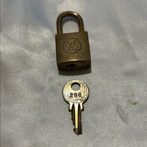 Louis Vuitton Brass Padlock with Key